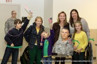 The Thompson’s waiting on their dad to arrive