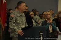 Maj. Gen. James C. McConville addressing the families