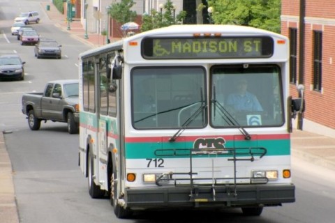 A Clarksville Transit System Bus