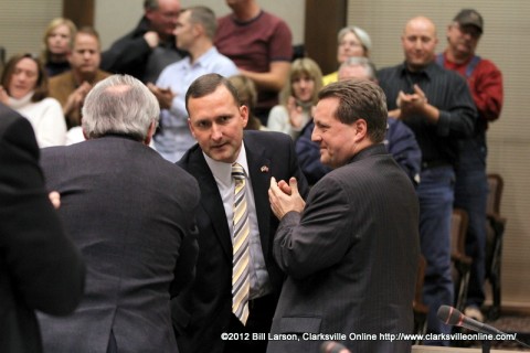 John Fuson after being selected as the new Montgomery County Sheriff