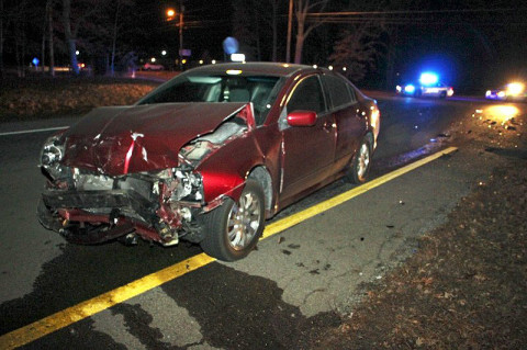 2006 Mitsubishi Galant crashed into a 2000 Lincoln LS on Purple Heart Highway. The Lincoln rolled through a stop sign and into the path of the oncoming Galant.