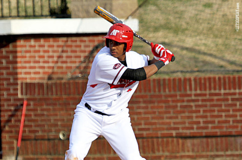 APSU Junior outfielder Rolando Gautier posted his second consecutive three-hit outing, finishing 3-for-4 against Mississippi State. Austin Peay Baseball. (Courtesy: Austin Peay Sports Information)