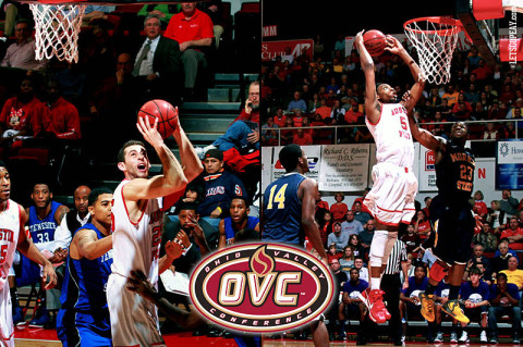 Austin Peay Governors Basketball's Anthony Campbell (left) and Chris Horton (right). (Courtesy: Brittney Sparn/APSU Sports Information)