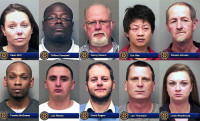 Dawn Britt, Clifford Campbell , Danny Debord, Zuo Gao, Ronald Johnson, Timothy McGowan, Luis Ramos, David Rogers, Leo Thompson, and Linda Woodhouse were arrested over the weekend by Clarksville Police for DUI.