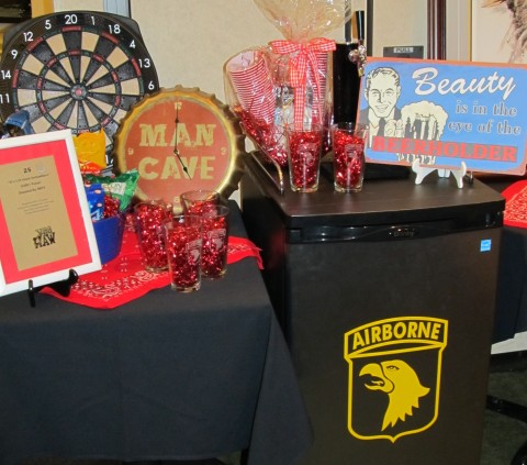 Some of the items at the 2012 Very Important Charity Event (VICE) Night-Boot Scootin' Bash