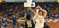 Vanderbilt Commodores take on the Tennessee Vols at Memorial Gym Wednesday night.