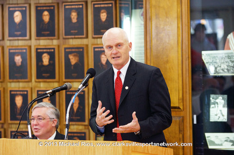 Austin Peay Head Football Coach Kirby Cannon.