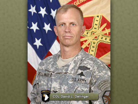 Fort Campbell Garrison Commander Col. David L. "Buck" Dellinger