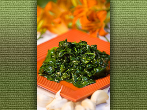Garlic Spinach Saute Garlic Spinach Saute