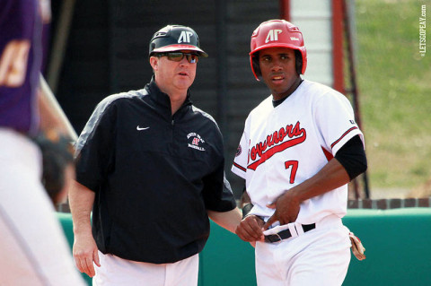 Junior right fielder Rolando Gautier brings a team-best 14-game hit streak into this week's contests. (Courtesy: Brittney Sparn/APSU Sports Information)