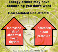 Consuming energy drinks may increase the chances of developing an abnormal heart rhythm.