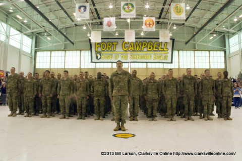 The returning soldiers of the 3rd Brigade Combat Team 