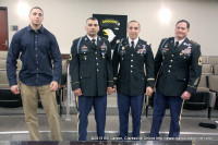 SFC. Loheide stands proudly with his brothers in arms