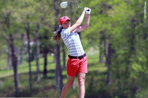 APSU's Jessica Cathey leads the Lady Govs tied for 14th at 6 over par just 4 strokes behind the leaders. Austin Peay Women's Golf. (Courtesy: Austin Peay Sports Information)