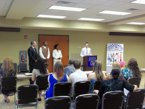 Students were recognized for completing the Youth Career Development Program.