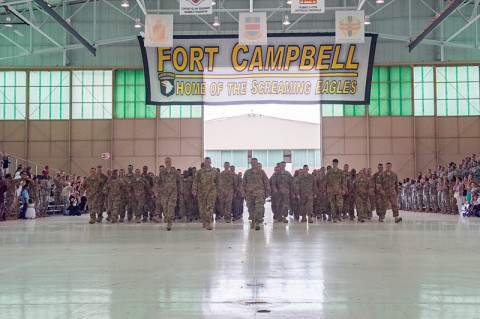 Fort Campbell to hold Welcome Home Ceremony for 129th Combat Sustainment Support Battalion soldiers returning from Kuwait, Wednesday.(U.S. Army Photo by Sgt. Duncan Brennan)