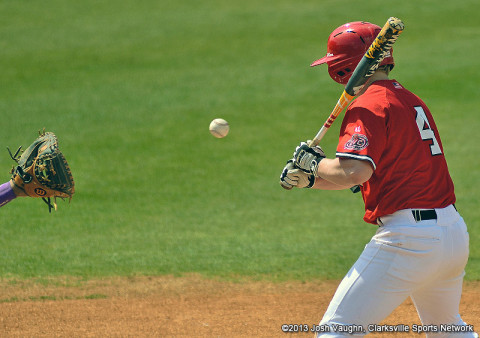 Austin Peay Baseball's Jordan Hankins.