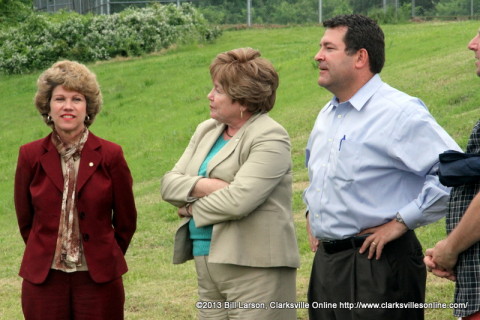 Montgomery County Mayor Carolyn Bowers, City of Clarksville Mayor Kim McMillan, State Senator Mark Green