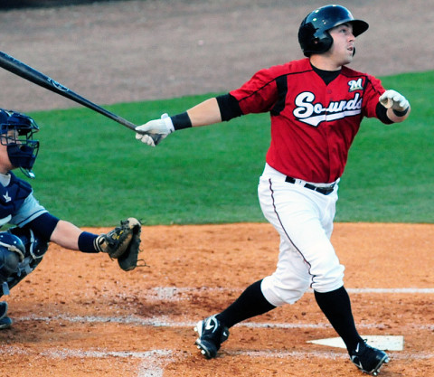 Nashville Sounds Caleb Gindl. (Michael Strasinger - SportsNashville.net)