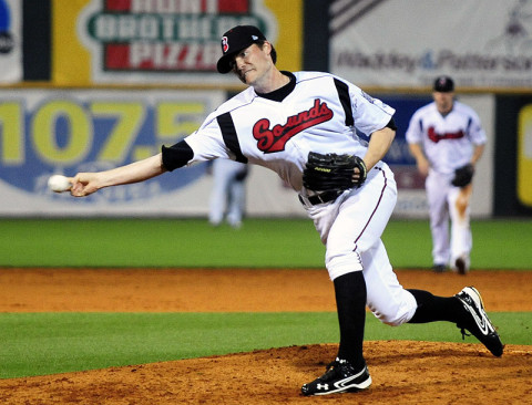 Nashville Sounds' Tim Dillard. (Michael Strasinger - Nashville Sounds)