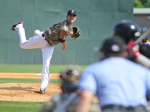 Nashville Sounds starting pitcher Johnny Hellweg. (Mike Strasinger / SportsNashville.net)