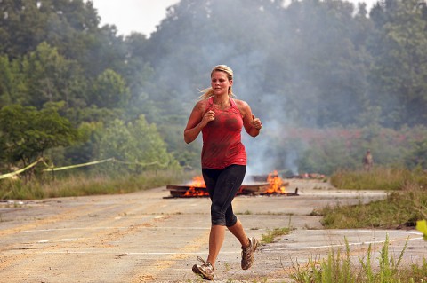 A participant runs the Special Operations Forces Warrior Challenge hosted by the 5th Special Forces Group (Airborne) and the 160th Special Operations Aviation Regiment (Airborne) on June 8, at Fort Campbell, Ky (Photo By: Spec. Danny Rawls)