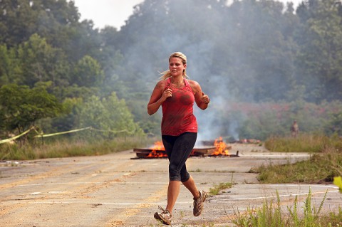 A participant runs the Special Operations Forces Warrior Challenge hosted by the 5th Special Forces Group (Airborne) and the 160th Special Operations Aviation Regiment (Airborne) on June 8, at Fort Campbell, Ky (Photo By: Spec. Danny Rawls)