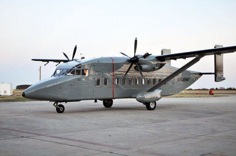 The CARVE campaign flights are conducted aboard a specially instrumented NASA C-23 Sherpa aircraft from NASA's Wallops Flight Facility, Wallops Island, Va. Most of the time, the CARVE scientists fly the plane "down in the mud," at about 500 feet (152 meters) above the ground. The low altitude above the Arctic surface allows the scientists to measure interesting exchanges of carbon taking place between Earth's surface and atmosphere. (Image credit: NASA/JPL-Caltech)