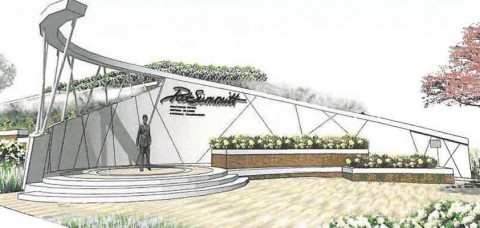 Artist rendering of the University of Tennessee's Pat Summitt Plaza 