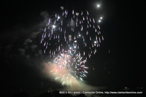 The July 3rd Fireworks at the City of Clarksville's July 3rd Celebration at Liberty Park