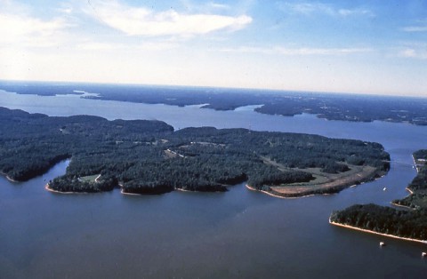 LBL Aerial of North End Canal. (Land Between the Lakes)