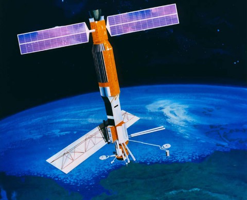 Artist's concept of the Seasat Satellite. (Image Credit: NASA/JPL)