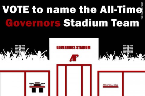 Vote on All-Time Governors Stadium team. (APSU Sports Information)