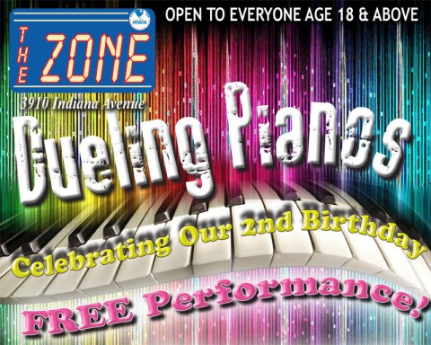 Dueling Pianos at The Zone August 16th, 2013.