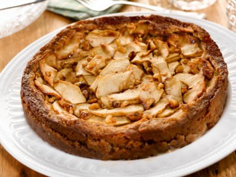 Triple-Layer Bavarian Apple Torte