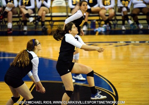 Clarksville Academy Lady Cougars Volleyball vs. East Robertson.