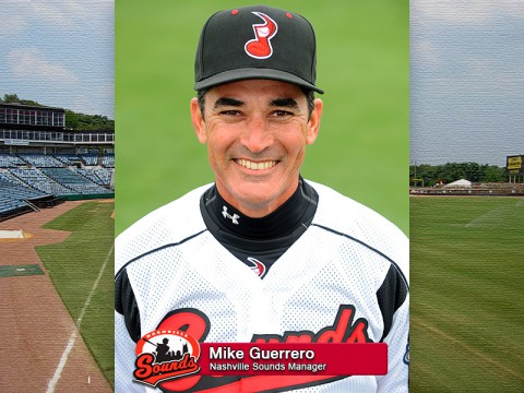 Nashville Sounds Manager Mike Guerrero