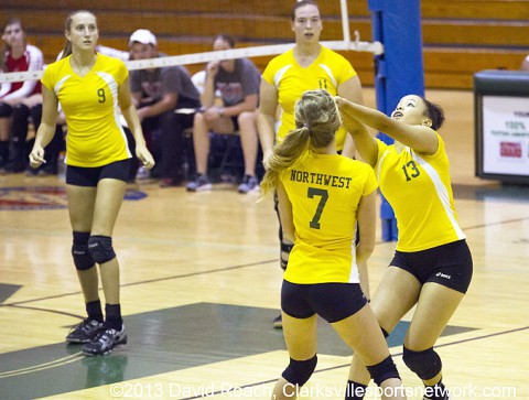 Northwest High School Volleyball vs Henry County. (David Roach - Clarksville Sports Network)