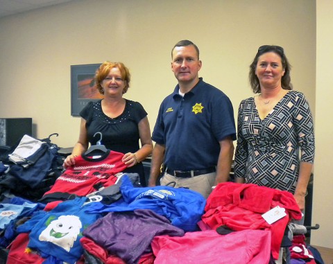 (L to R) City Councilwoman Kaye Jones, Montgomery County Sheriff John Fuson and Safehouse director, Christy Bussell.