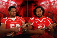 Austin Peay Football’s (L to R) Isaiah Tuiasosopo and Iosua Siliva. (Brittney Sparn-APSU Sports Information)