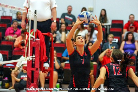 Austin Peay Volleyball's Aubrey Marsellis.