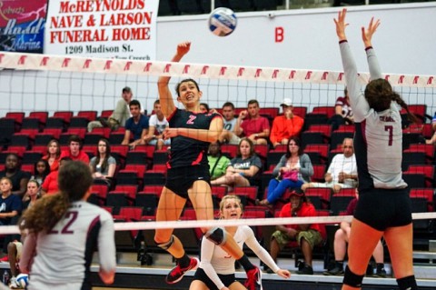 Austin Peay Women's Volleyball. (Michael Rios-Clarksville Sports Network)