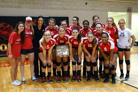 Rossview High School Volleyball Team-District 10-AAA Volleyball Champions. (Michael Rios-Clarksville Sports Network)