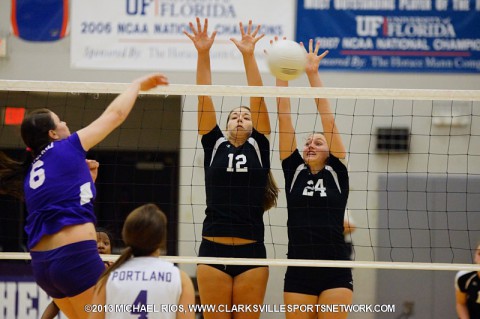 Rossview High School loses to Portland in Region 5 Volleyball Tournament. 