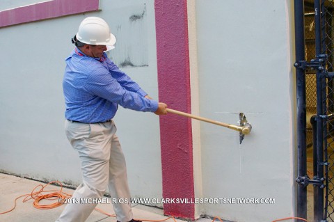 APSU ceremonial demolition of Governors Stadium.