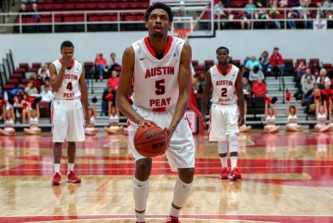 APSU's Chris Horton had 20 points and 11 rebounds in Governors loss to SIU Edwardsville Thursday. (Michael Rios-Clarksville Sports Network)