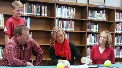 Caitlyn Hudgins signs to play Austin Peay Softball. (APSU Sports Information)