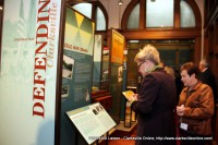 Sherri Harvill browses the exhibits