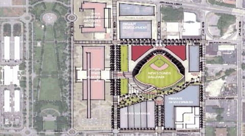 New Nashville Sounds Ballpark to be built at Sulphur Dell and completed in time for the 2015 season.