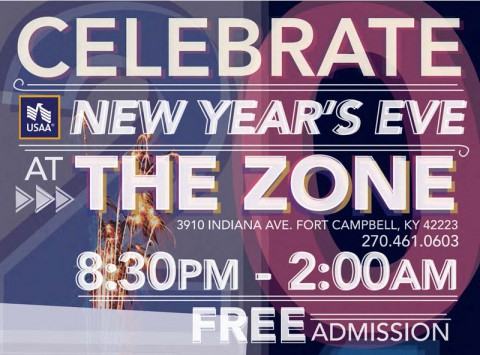 New Year’s Eve Party at Fort Campbell's The Zone